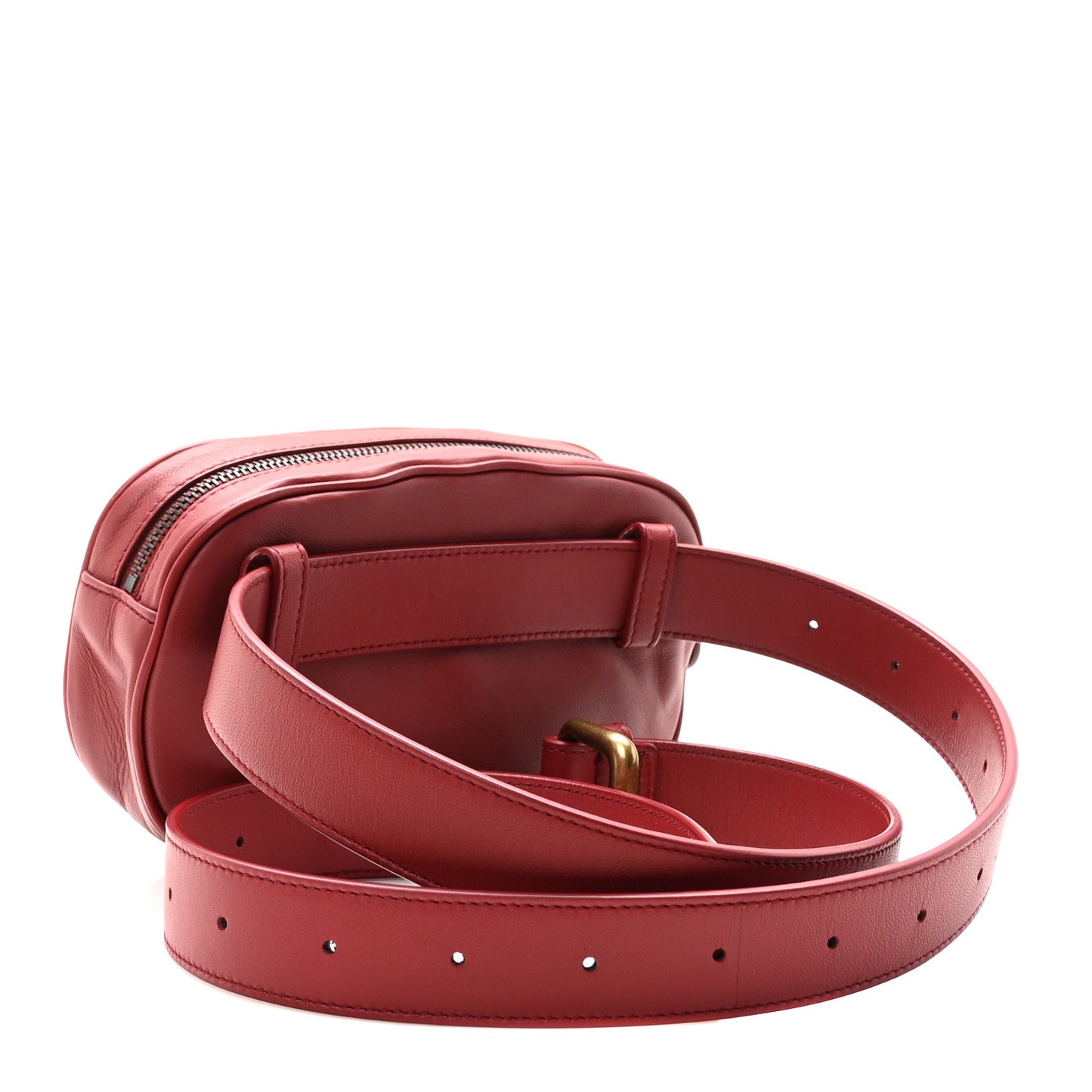 Nappa Intrecciato Belt Bag Bright Red