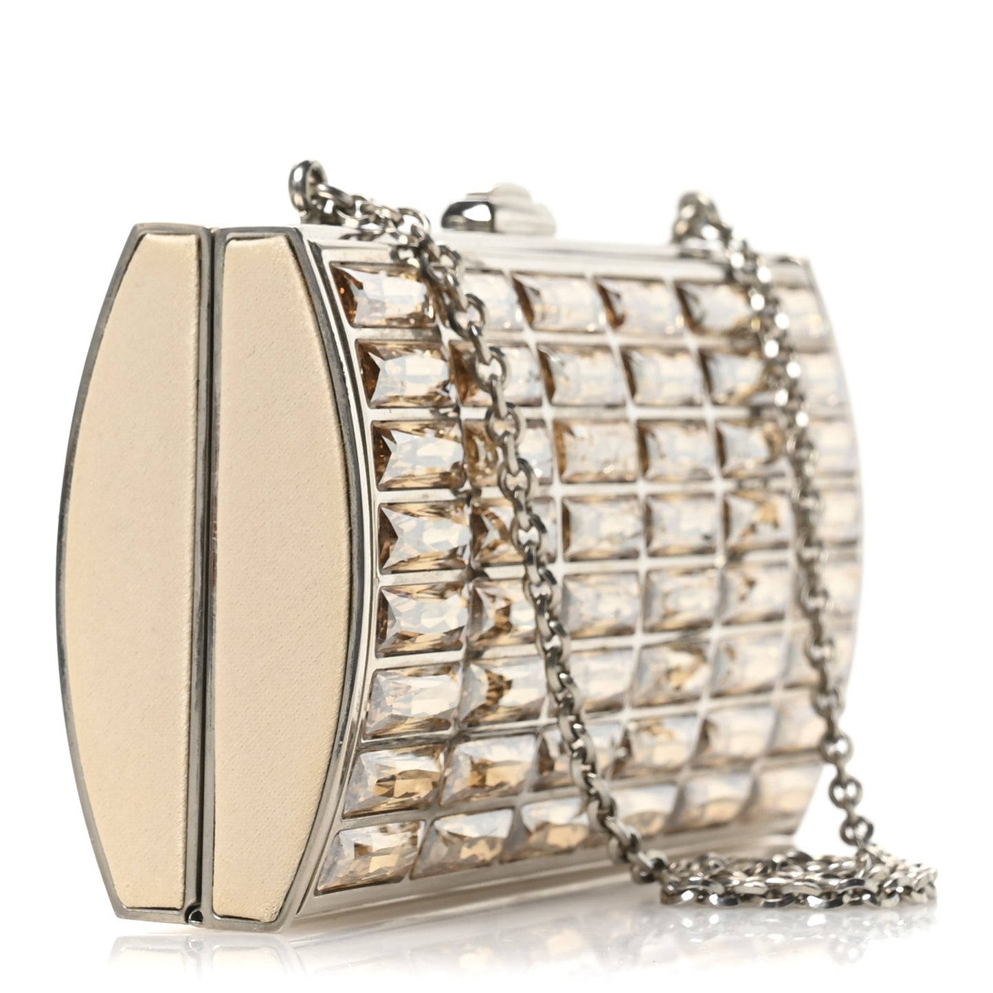 Swarovski Crystal Goddess Clutch Champagne