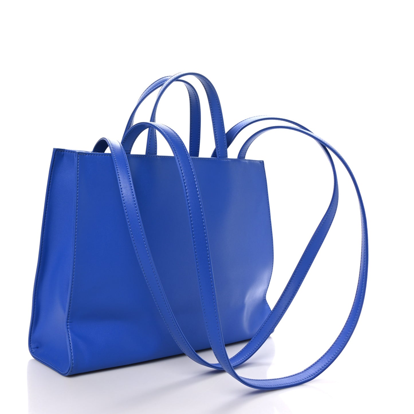Vegan Leather Medium Shopping Bag Painters Tape