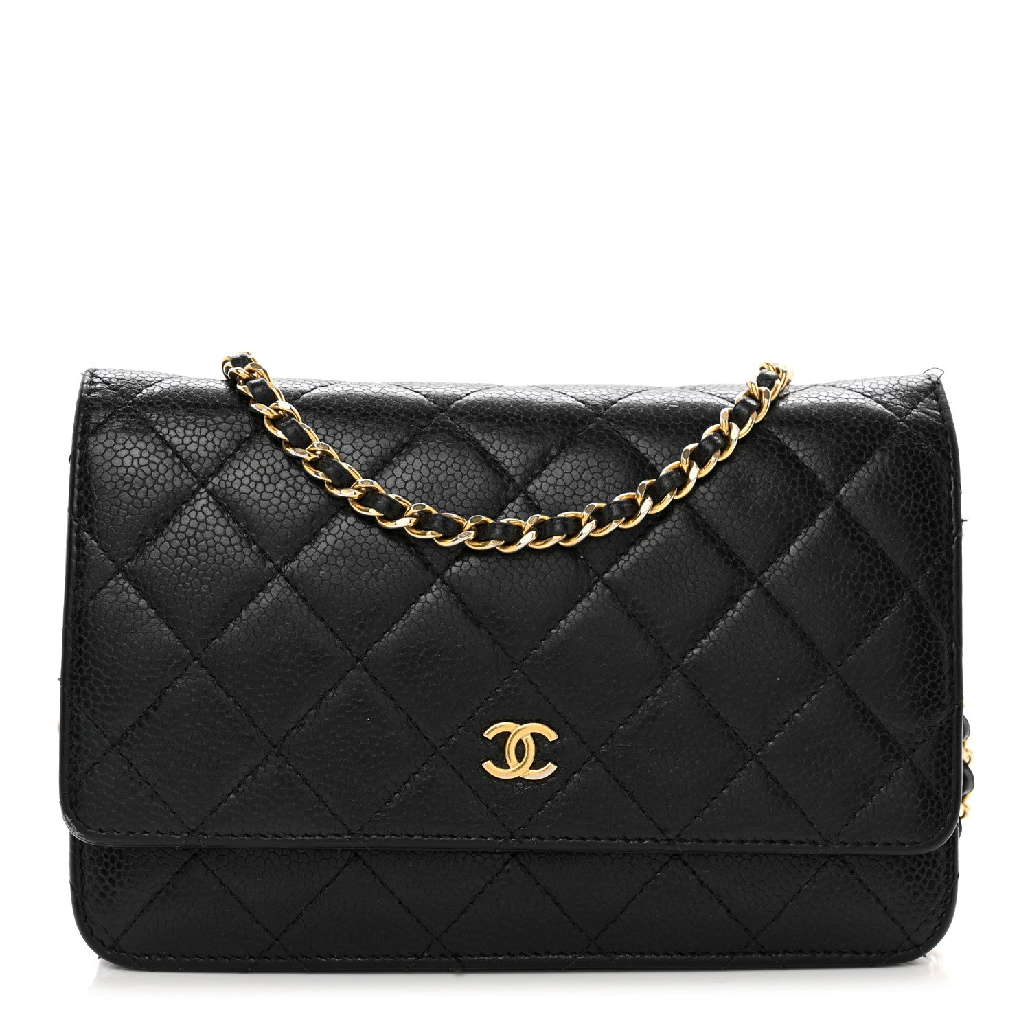 Chanel Caviar Quilted Wallet on Chain WOC Black 1 of 13