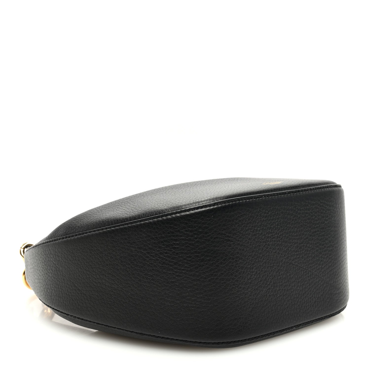 Valentino Garavani Grainy Calfskin Small Vlogo Moon Hobo Bag Black 4 of 9