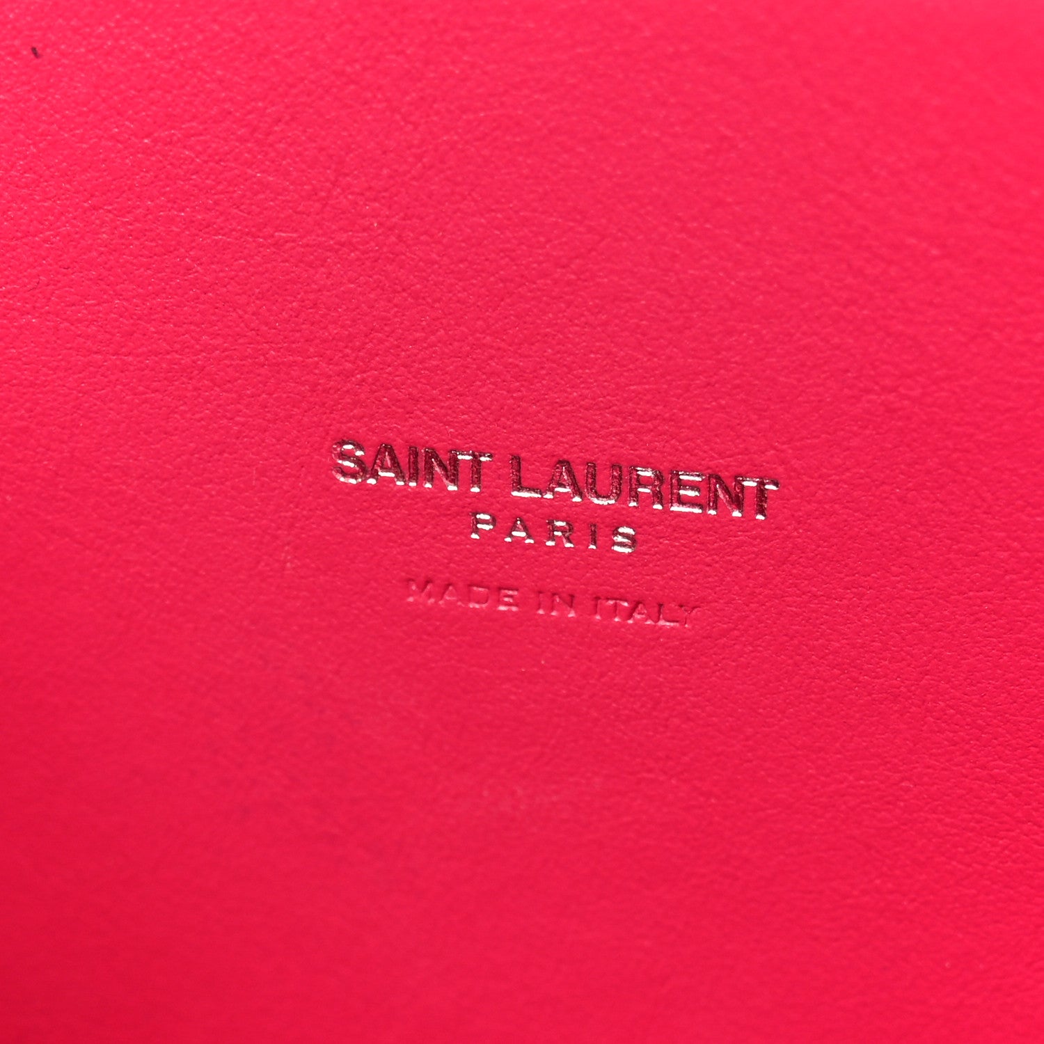 Saint Laurent Grained Calfskin Baby Sac De Jour Lipstick Fuchsia 7 of 9