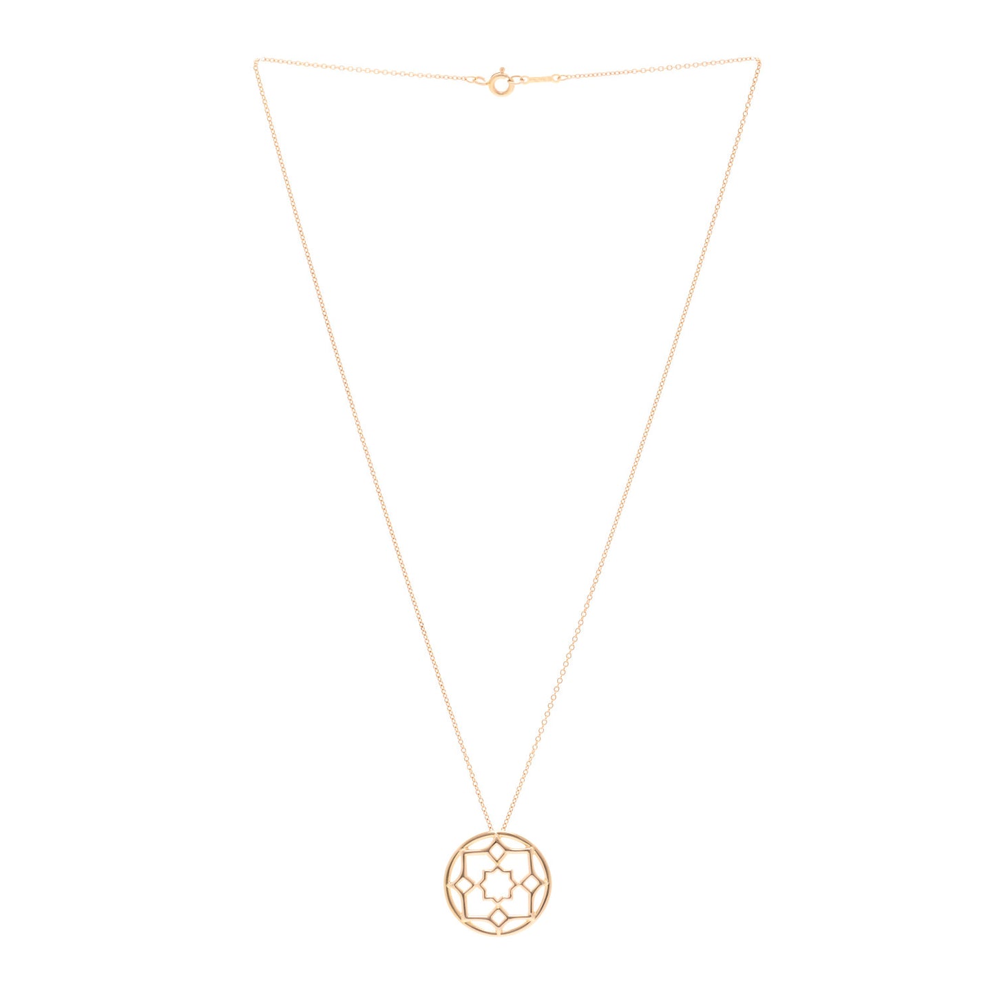 18K Rose Gold Paloma Picasso Marrakesh Round Pendant Necklace