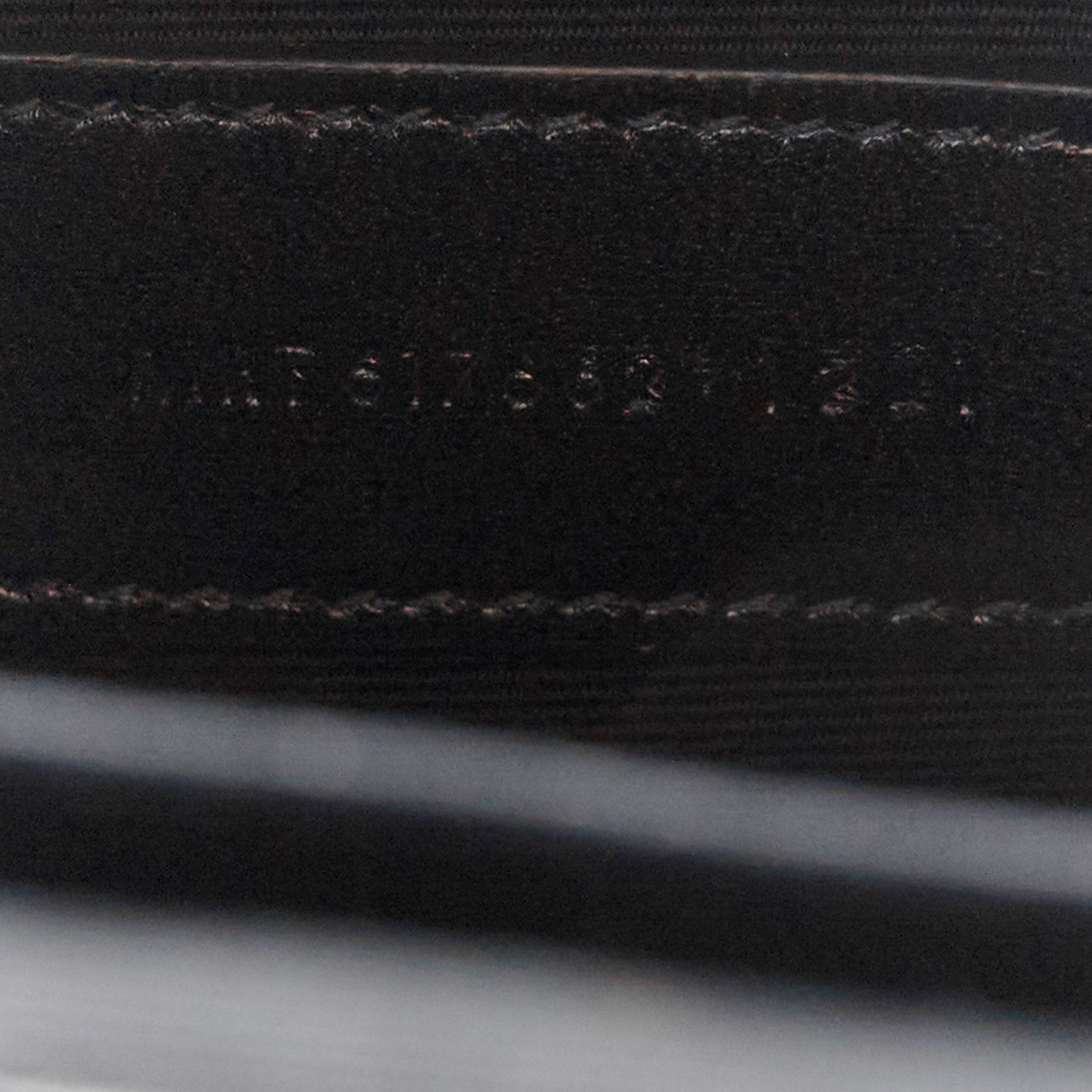 Grain De Poudre Matelasse Chevron Monogram Envelope Clutch Black