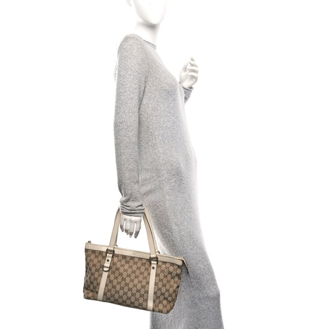 Monogram Medium Abbey Tote Off White
