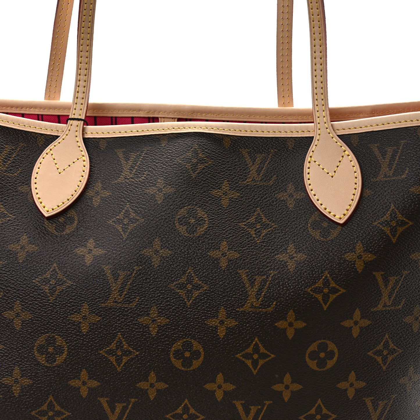 Monogram Inside Out Neverfull Bandouliere MM Rose Pondichery