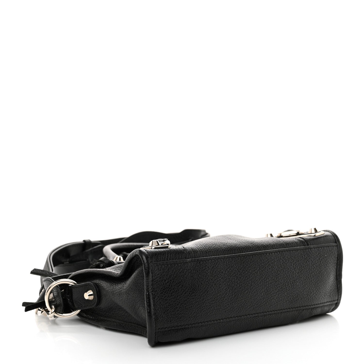 Balenciaga Chevre Silver Metallic Edge Hardware Mini City Black 5 of 11