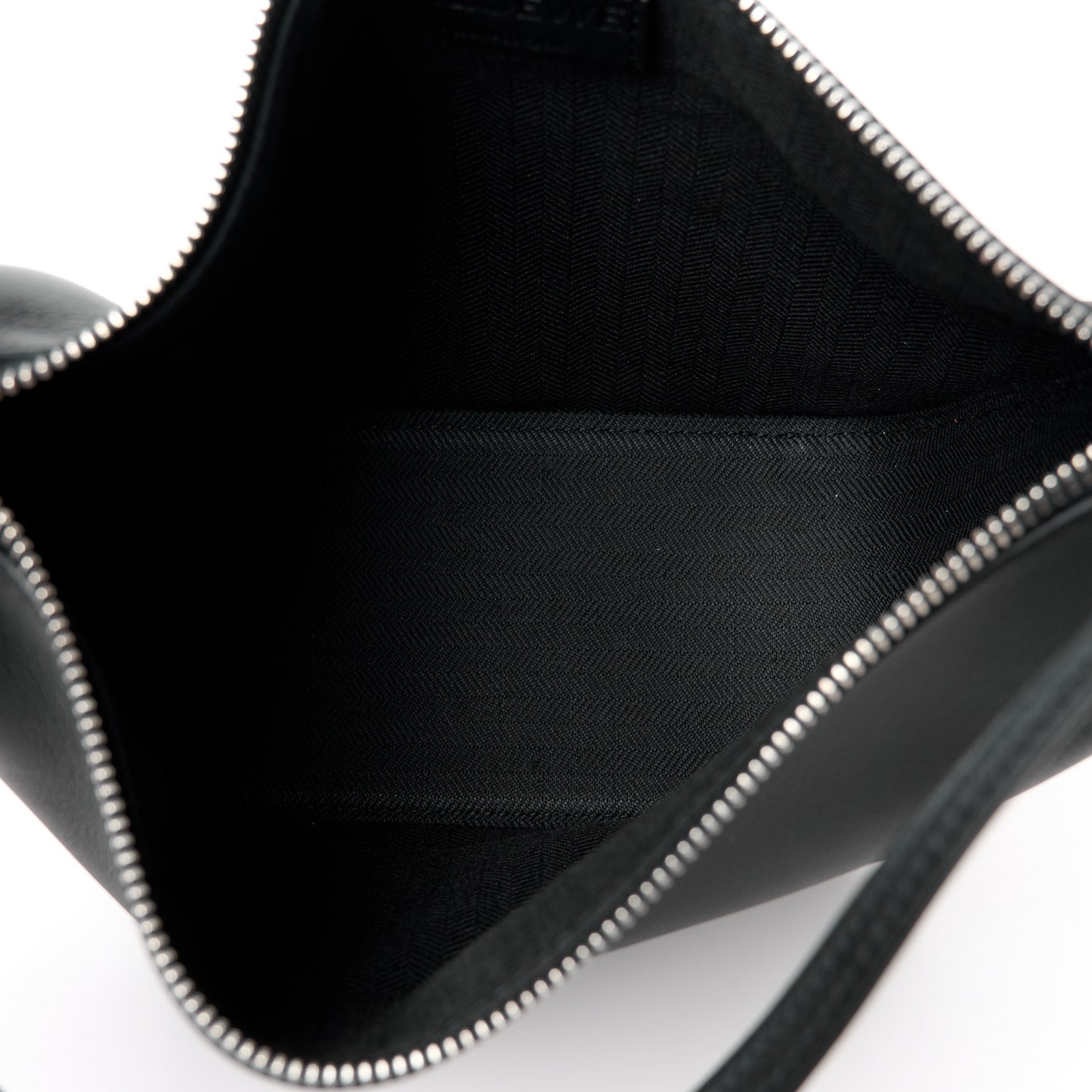 Calfskin Mini Hammock Hobo Black