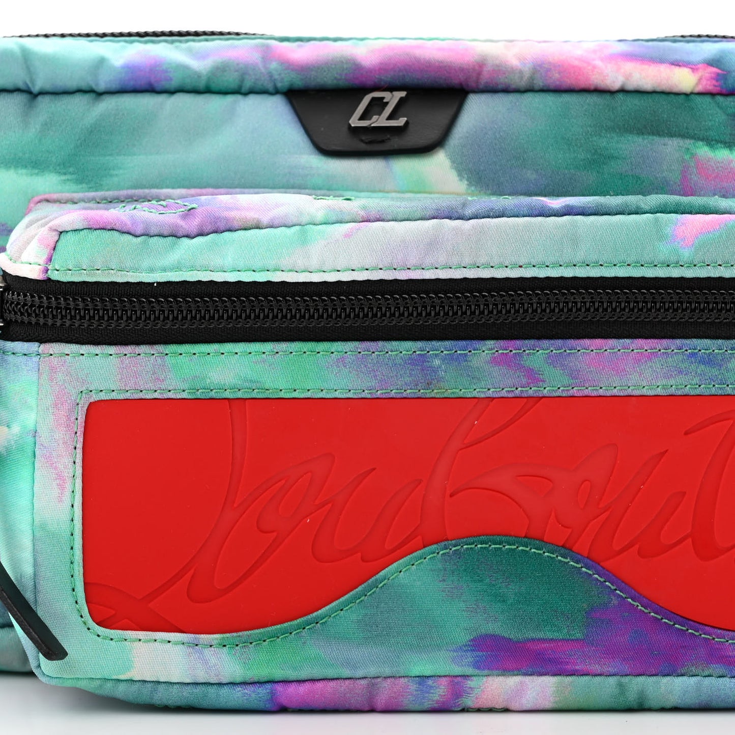 Nylon Loubideal Sneaker Sole Belt Bag Blue Multicolor