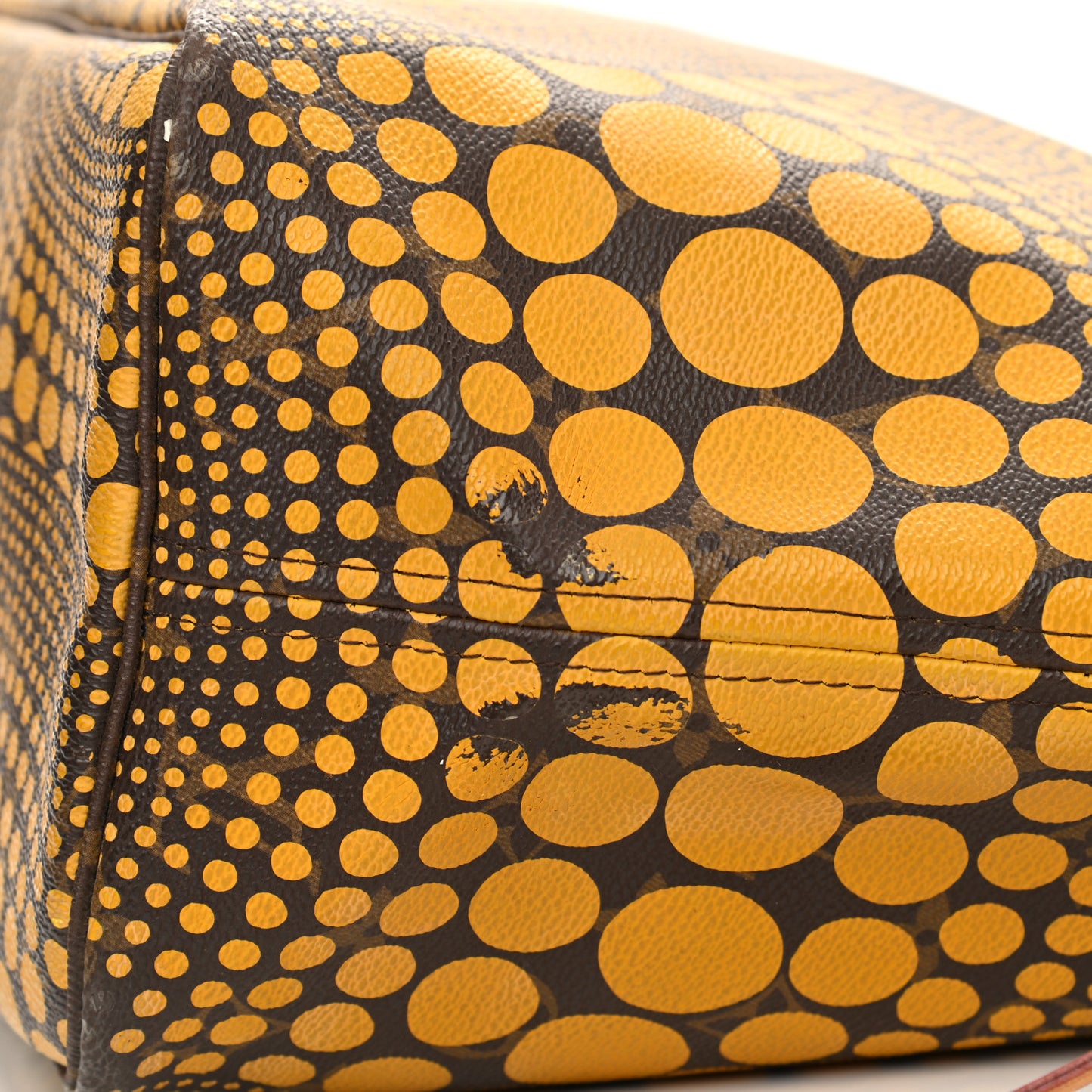 Monogram Kusama Waves Neverfull MM Yellow