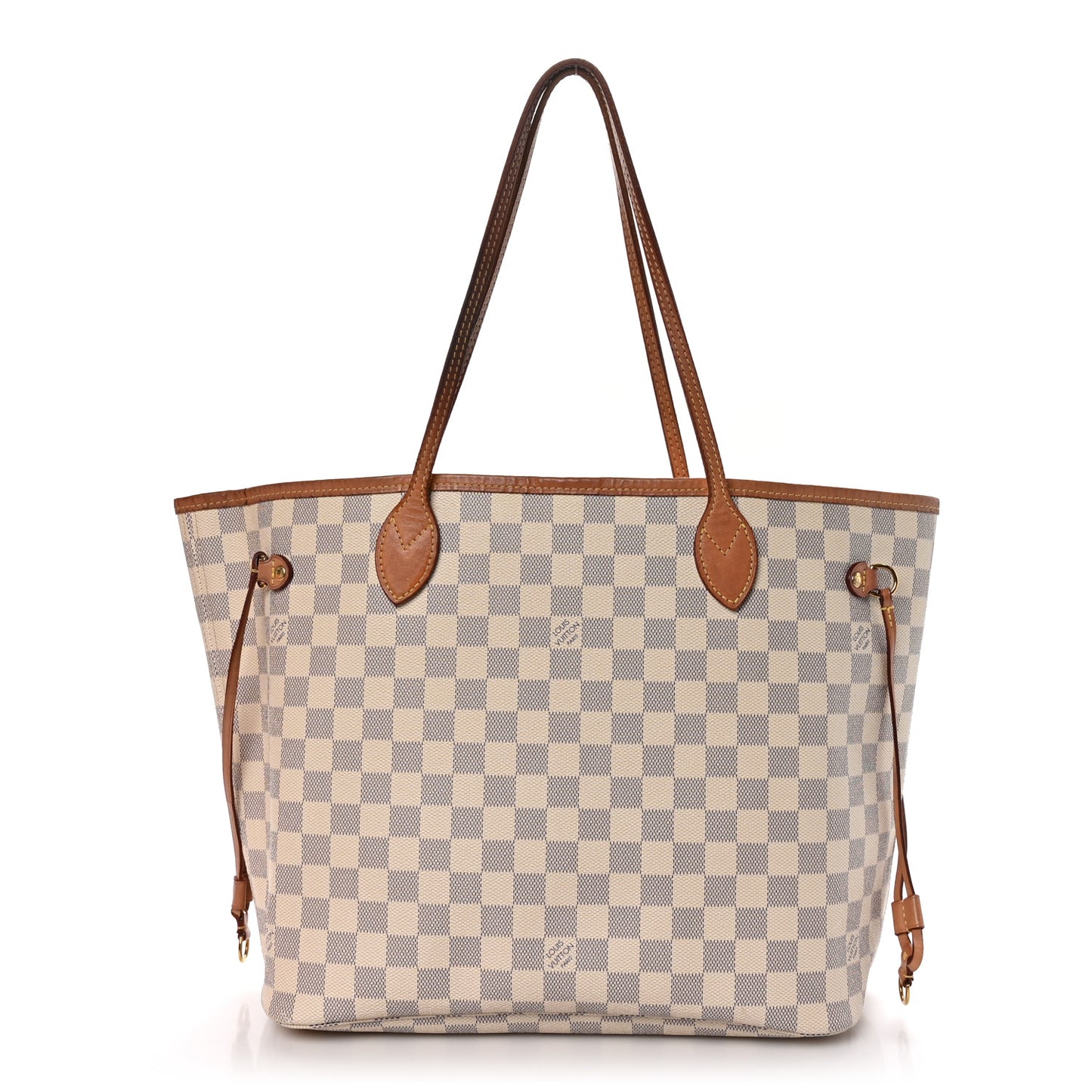 Damier Azur Neo Neverfull MM Rose Ballerine