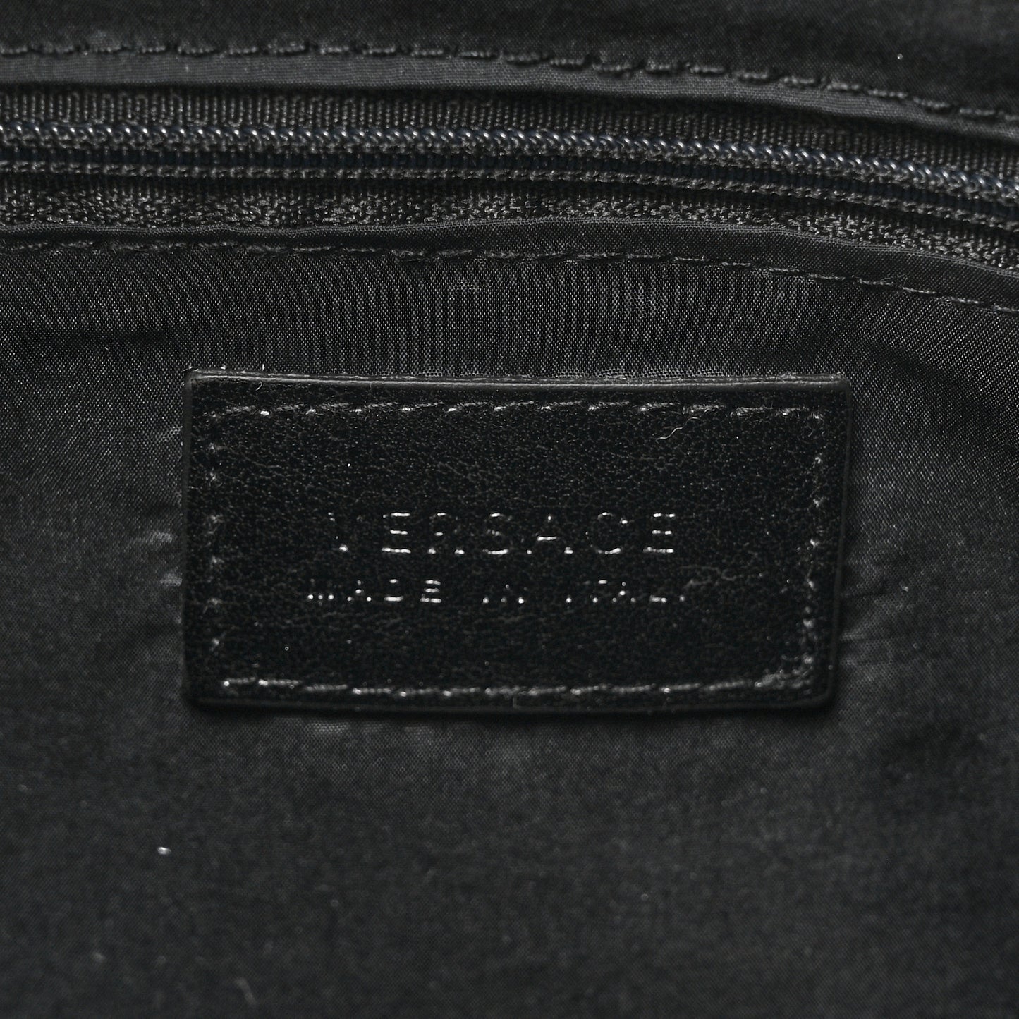 Nylon Baroque Diaper Bag Black