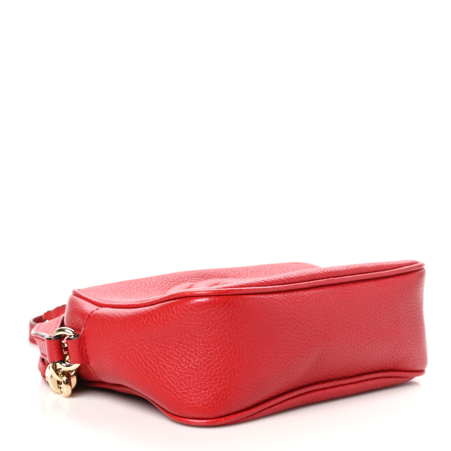 Pebbled Calfskin Small Soho Disco Bag Tabasco Red