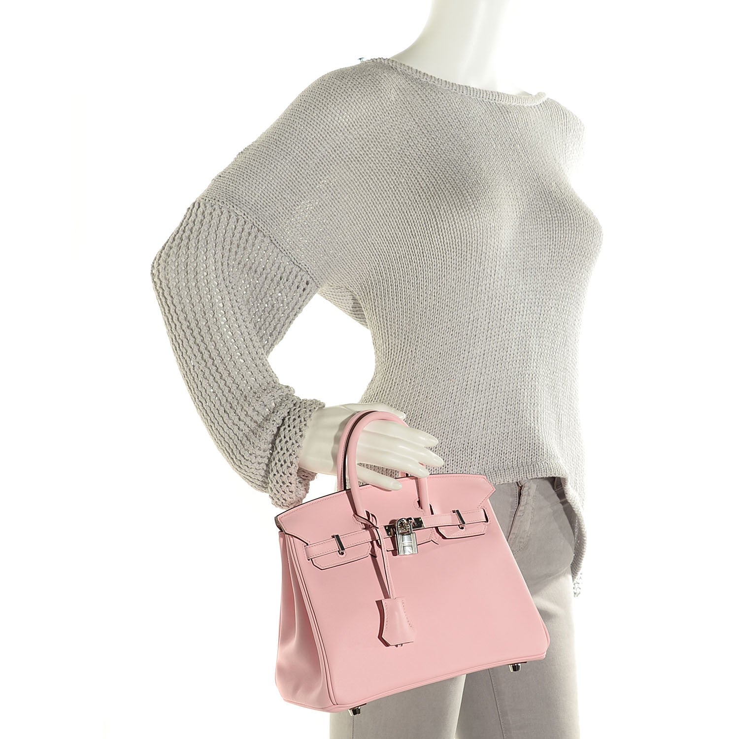 Hermes Swift Birkin 25 Rose Sakura 2 of 25
