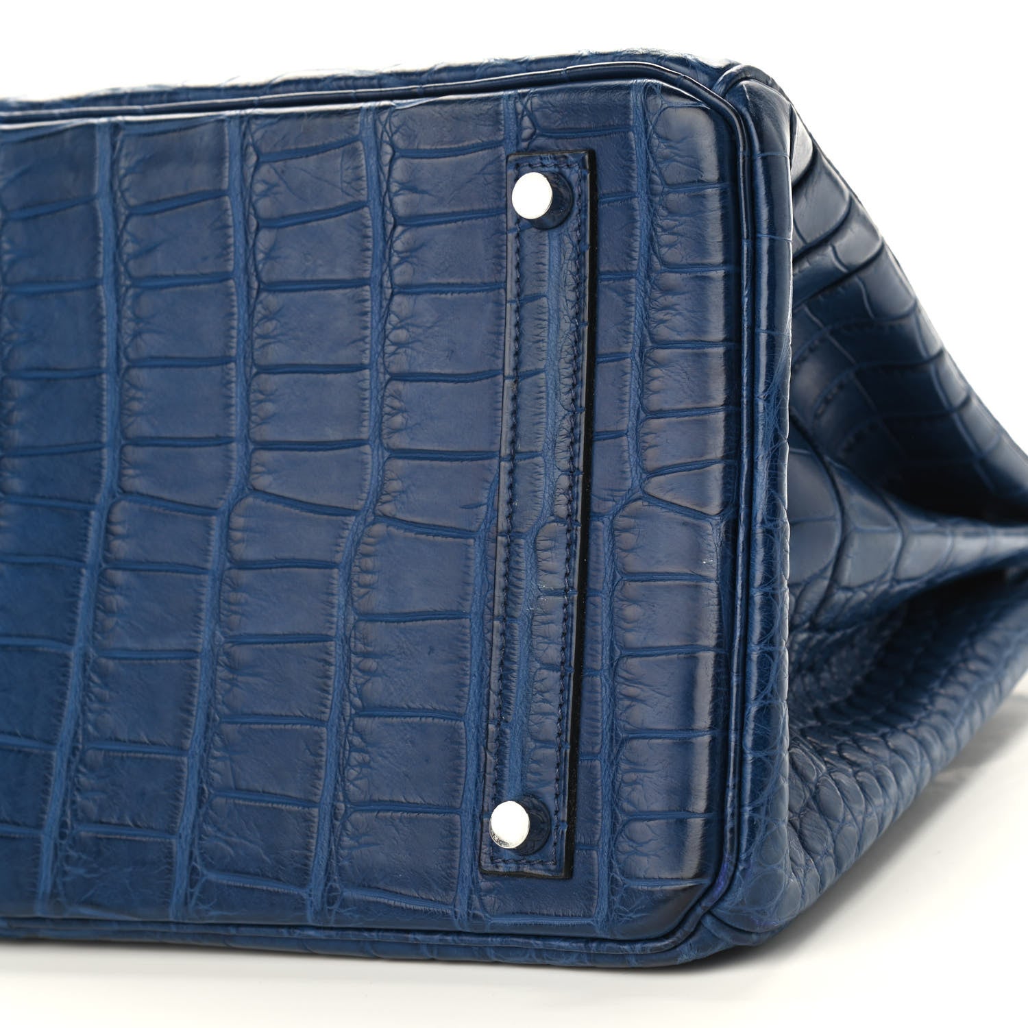 Hermes Matte Alligator Birkin 35 Bleu De Malte 9 of 11