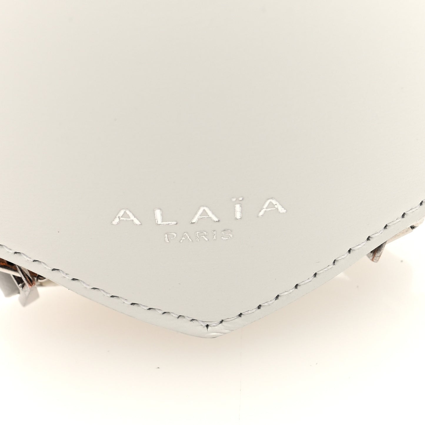 Lux Calfskin Le Coeur Bag Lacquer Optic White