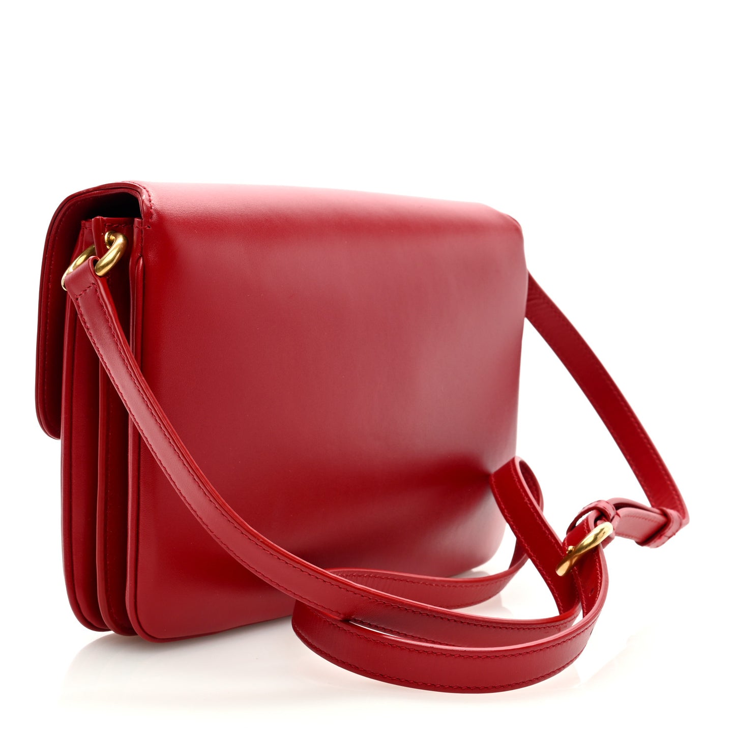 Smooth Calfskin Le Maillon Satchel Rouge Eros
