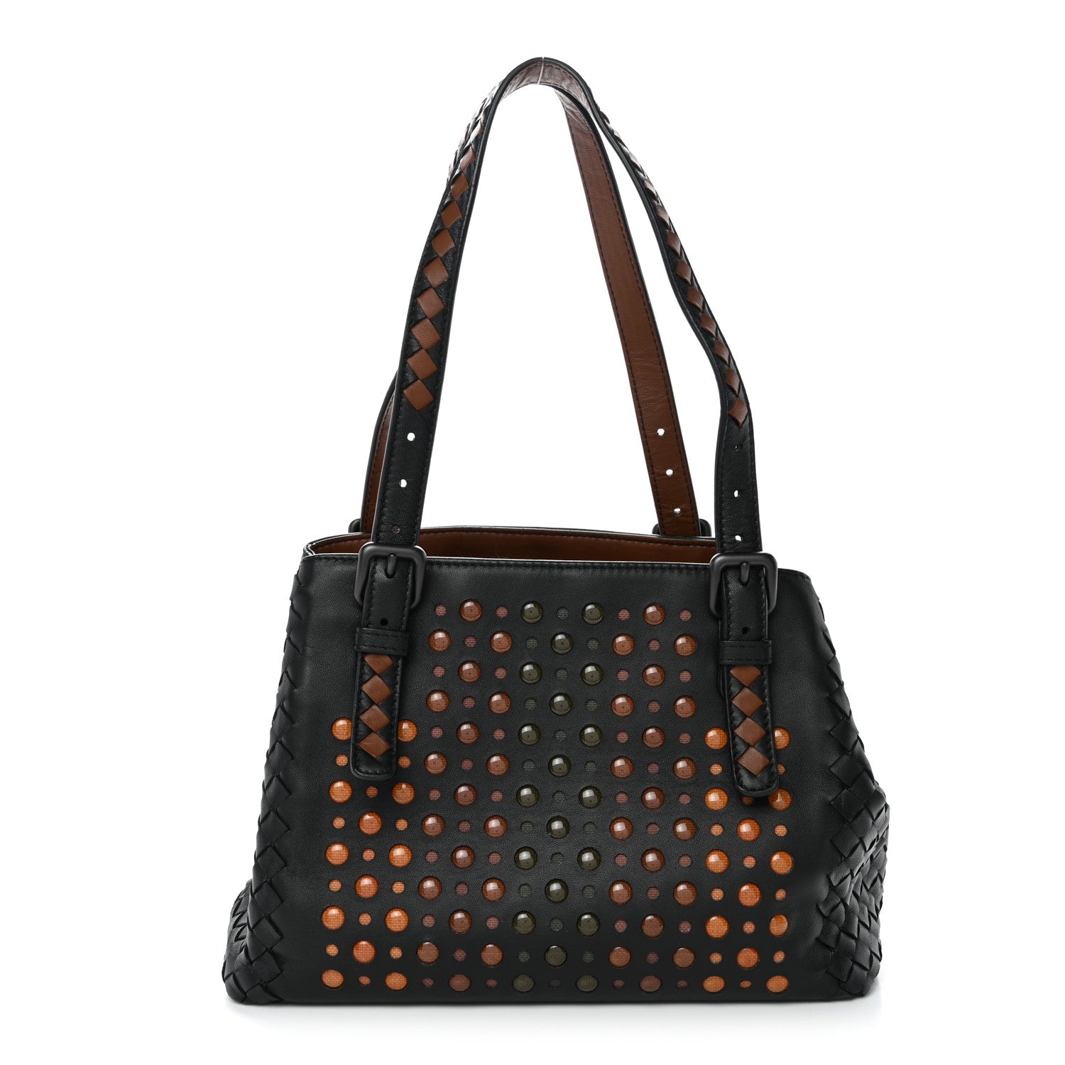 BOTTEGA VENTA‼️ Bottega Veneta Nappa Intrecciato Perforated Small Cesta Tote Black