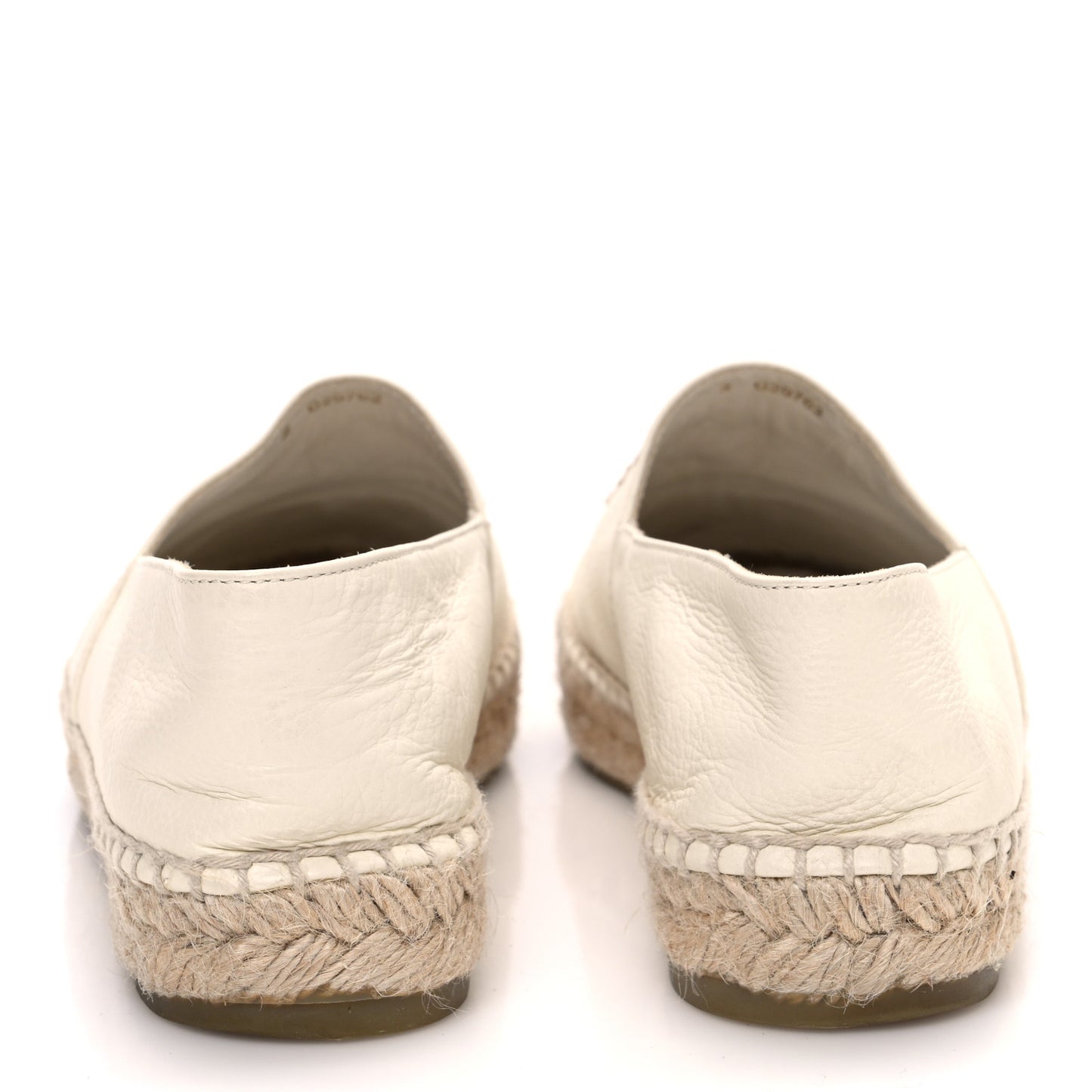 Lambskin CC Espadrilles 37 White