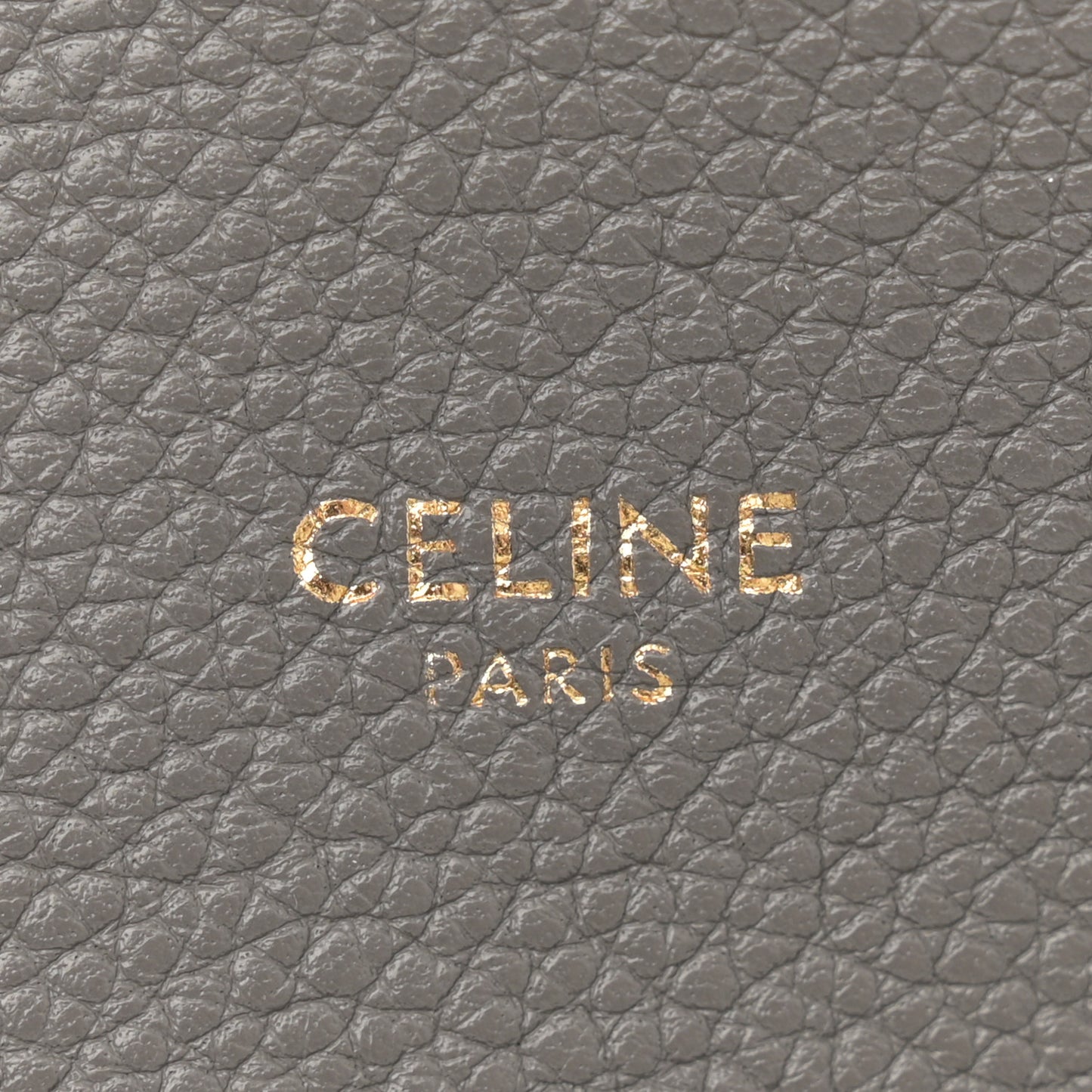 Soft Grained Calfskin Small Belt Cabas Phantom Medium Grey