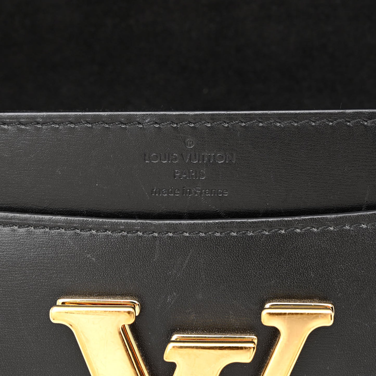 Calfskin Chain Louise MM Black