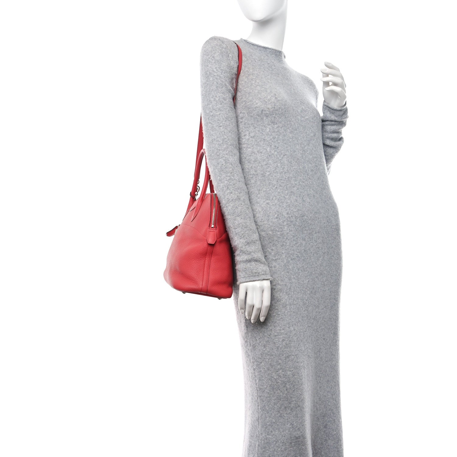 Hermes Taurillon Clemence Bolide 35 Rose Jaipur 2 of 12