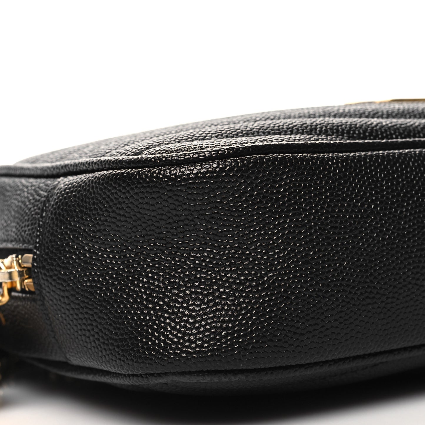 SAINT LAURENT Grain De Poudre Matelasse Monogram Mini Lou Camera Bag Black