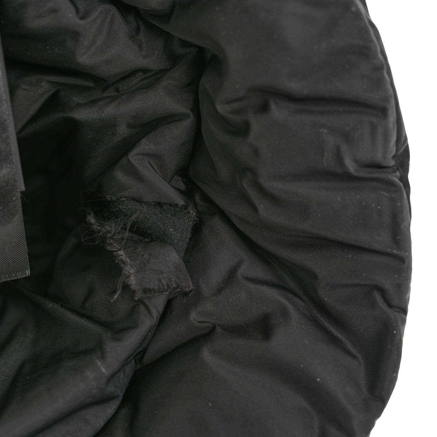 Prada Nylon Triangle Quilted Padded Bucket Hat M Black 9 of 10