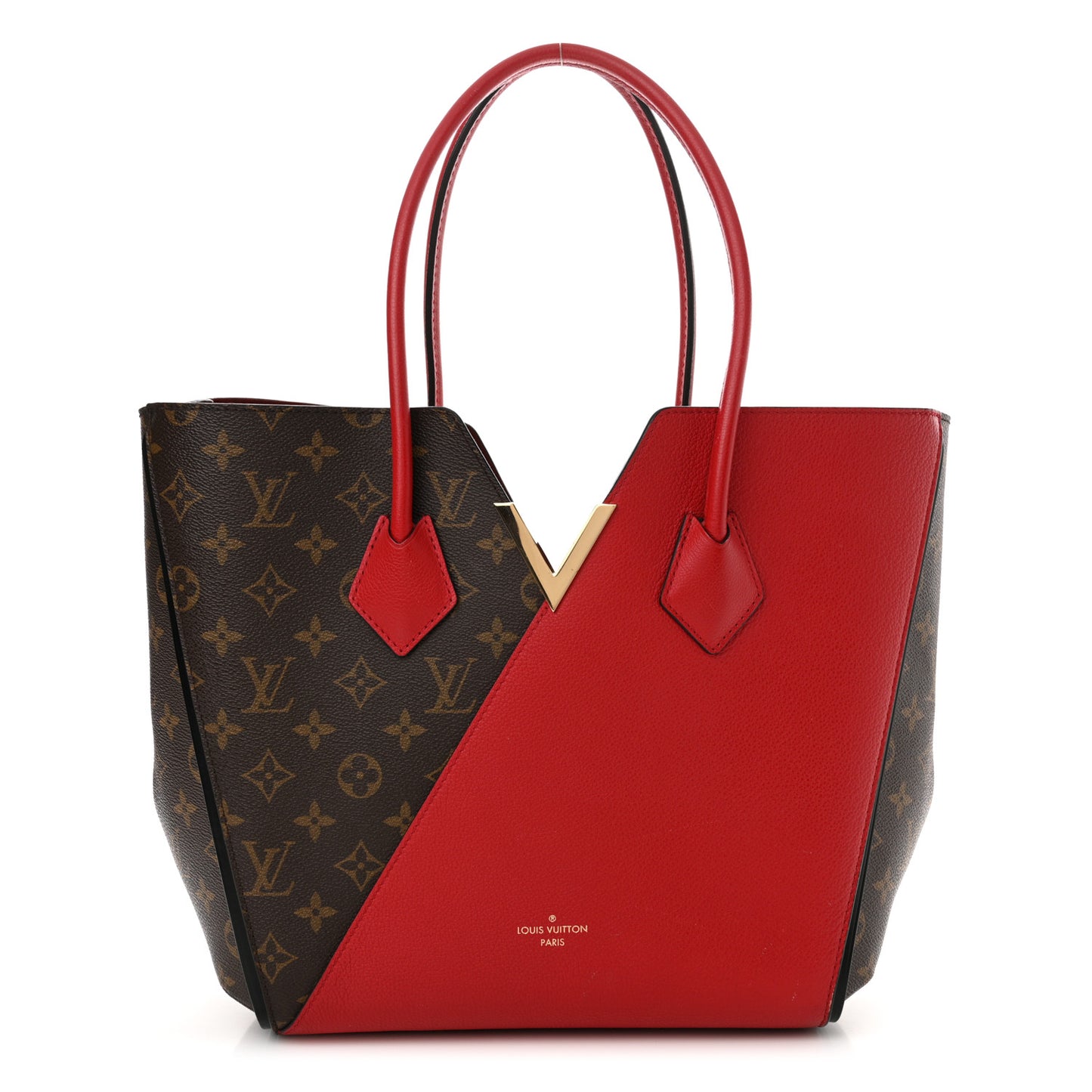 Calfskin Monogram Kimono Tote Cherry