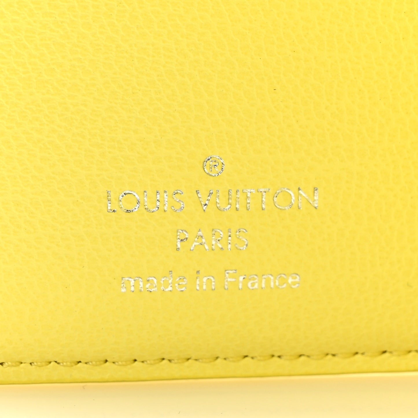 Lambskin Embossed Monogram Lou Coussin Wallet Yellow