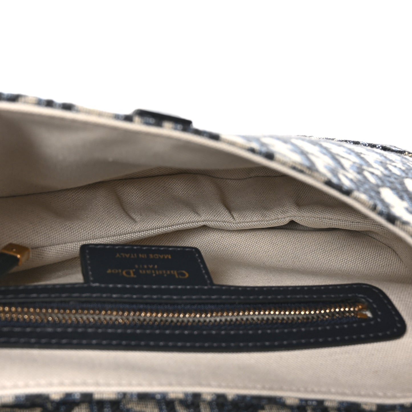 Oblique Saddle Bag With Strap Blue