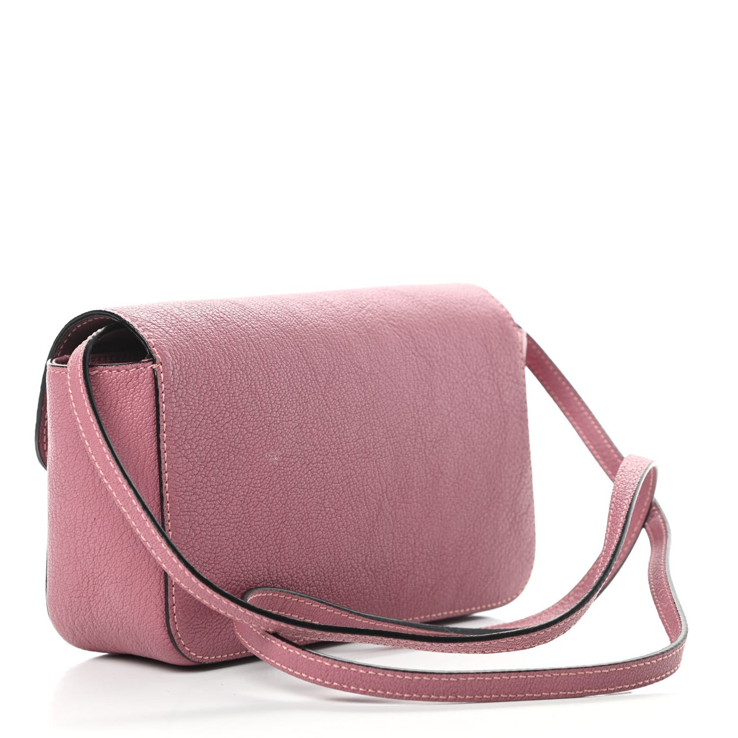 Goatskin Mini Elsie Crossbody Bag Pink