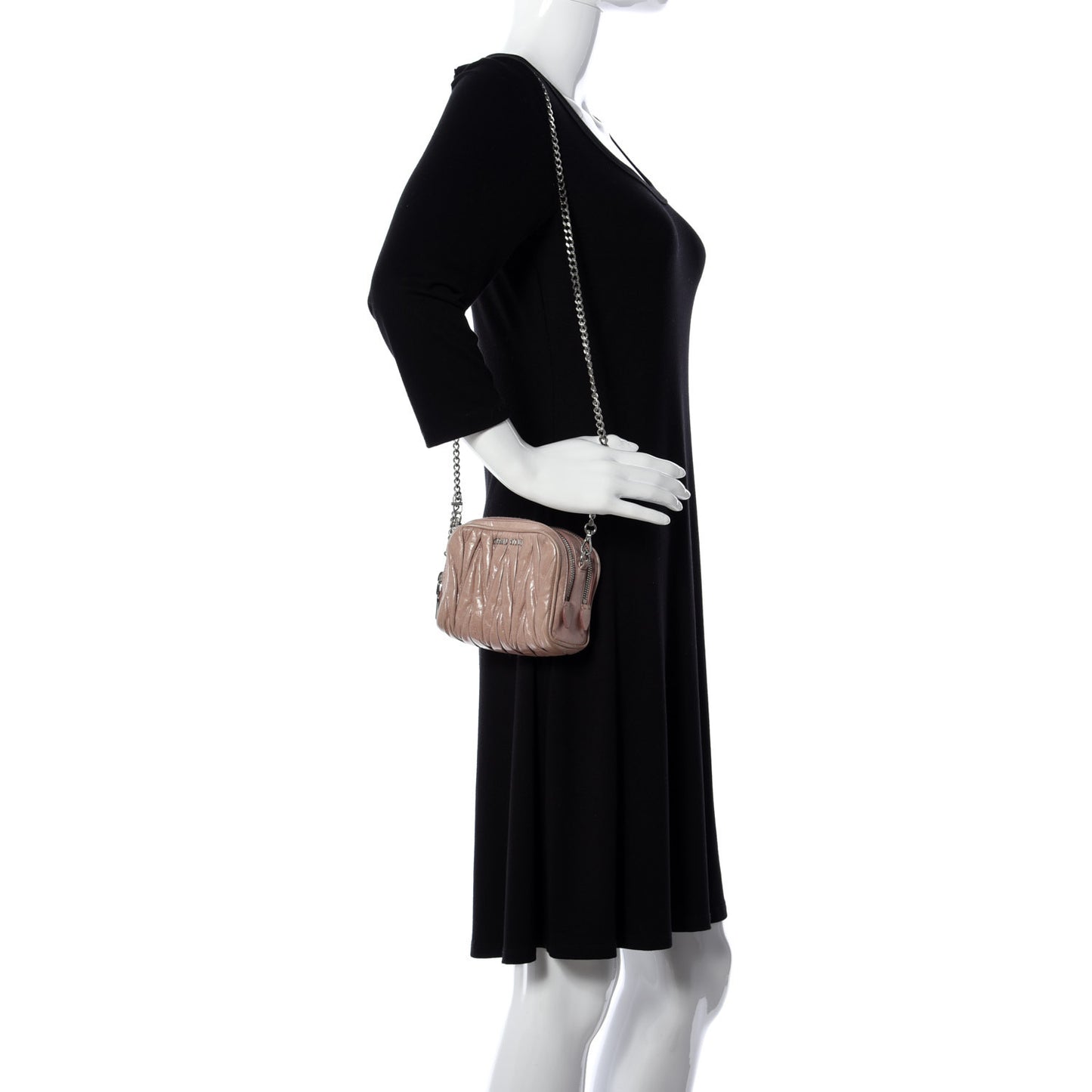 Nappa Matelasse Lux Camera Bag Mughetto