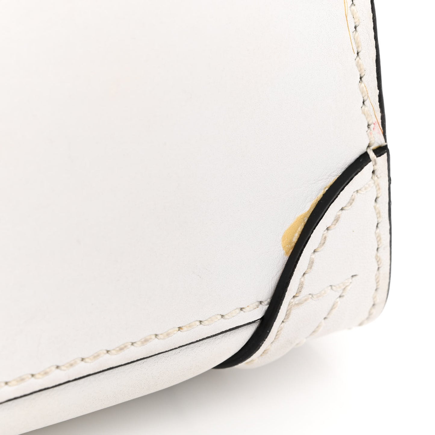 Smooth Calfskin Nano Luggage White