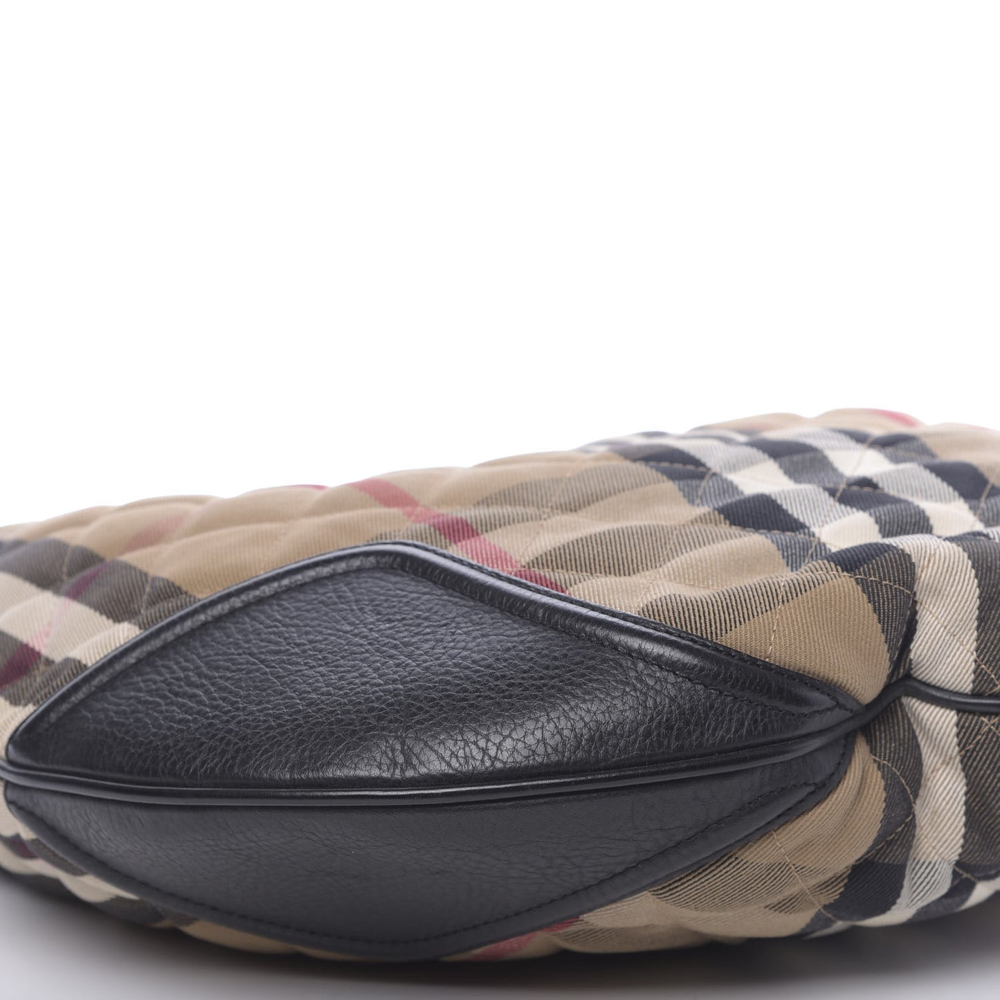 House Check Quilted Hoxton Hobo Black