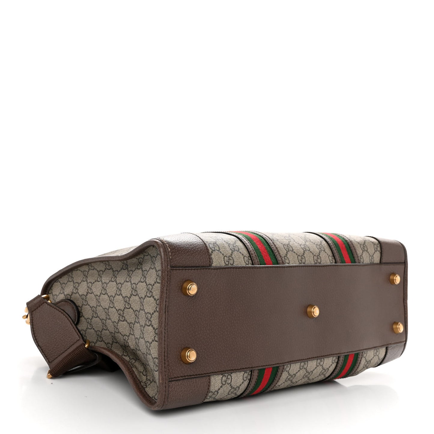 Soft GG Supreme Monogram Web Large Duffle Bag Beige New Acero Crop