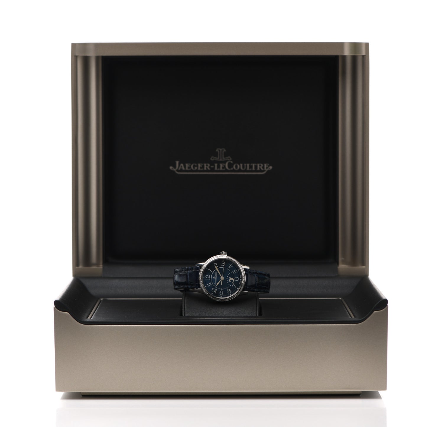 Stainless Steel Alligator Diamond 29mm Rendez-Vous Classic Day & Night Automatic Watch Blue Q3468480