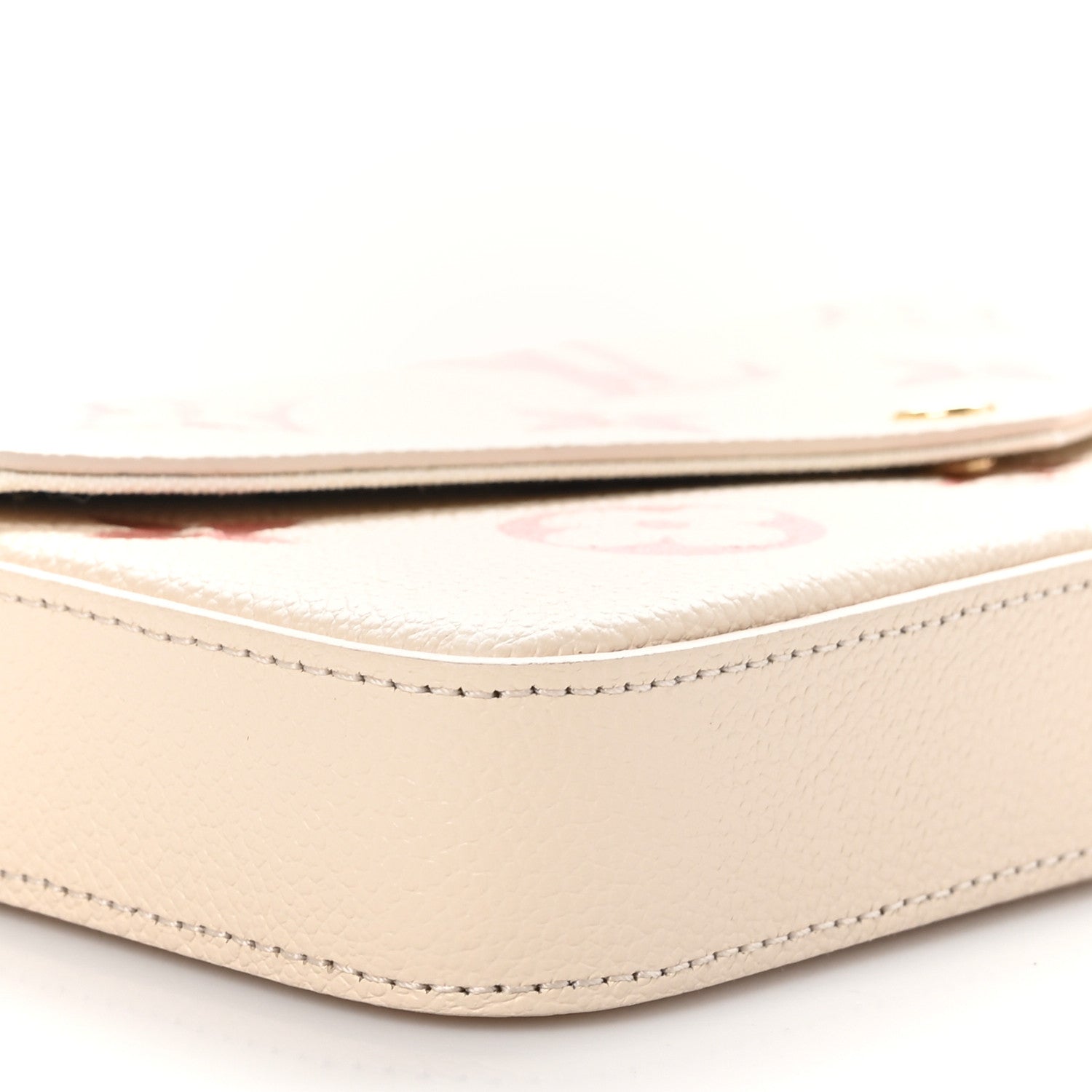 Louis Vuitton Empreinte Monogram Giant By The Pool Felicie Pochette Chain Wallet Creme Rose Trianon 9 of 10