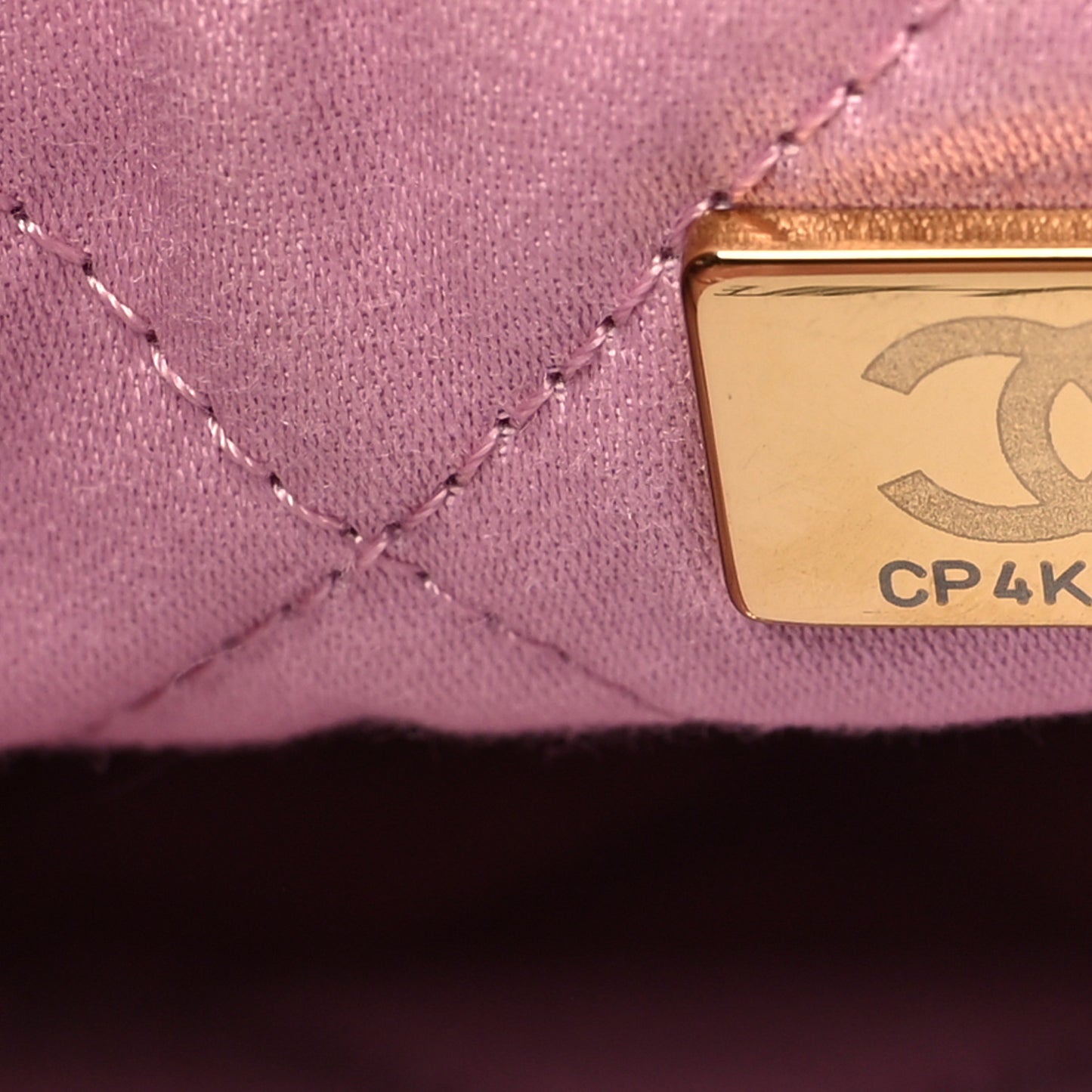 Shiny Calfskin Quilted Chanel 22 Pink