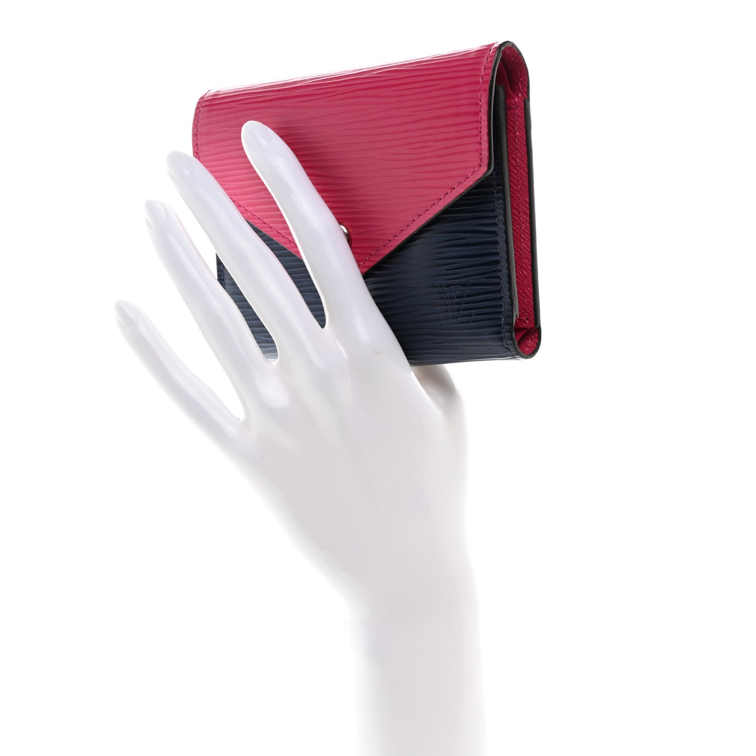 Louis Vuitton Epi Victorine Wallet Indigo Hot Pink 2 of 7