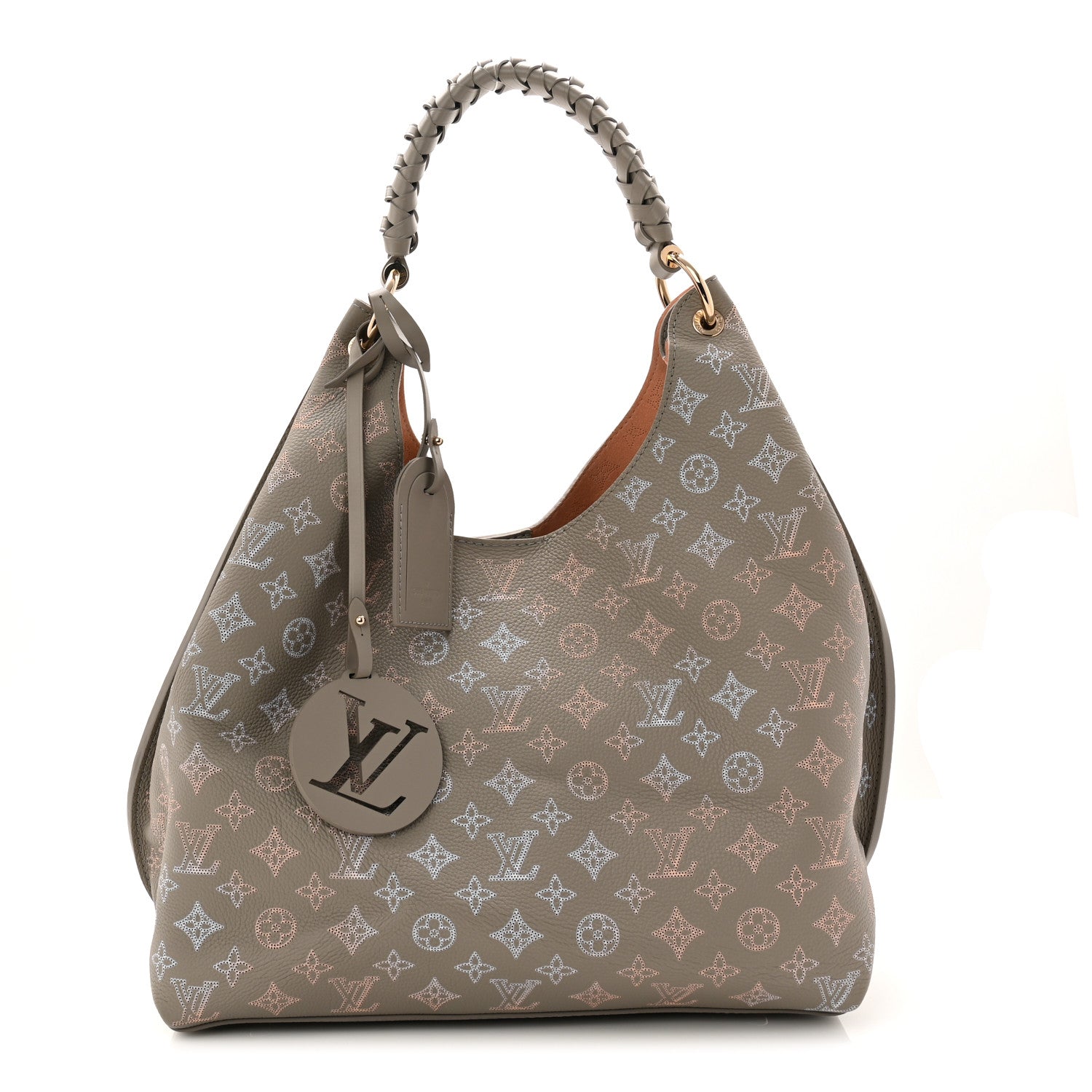 Louis Vuitton Reverse Mahina Carmel Hobo Gray 1818532 – FASHIONPHILE