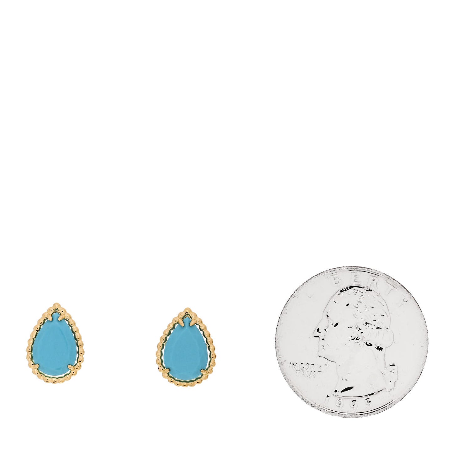 18K Yellow Gold Turquoise Serpent Boheme Stud Earrings