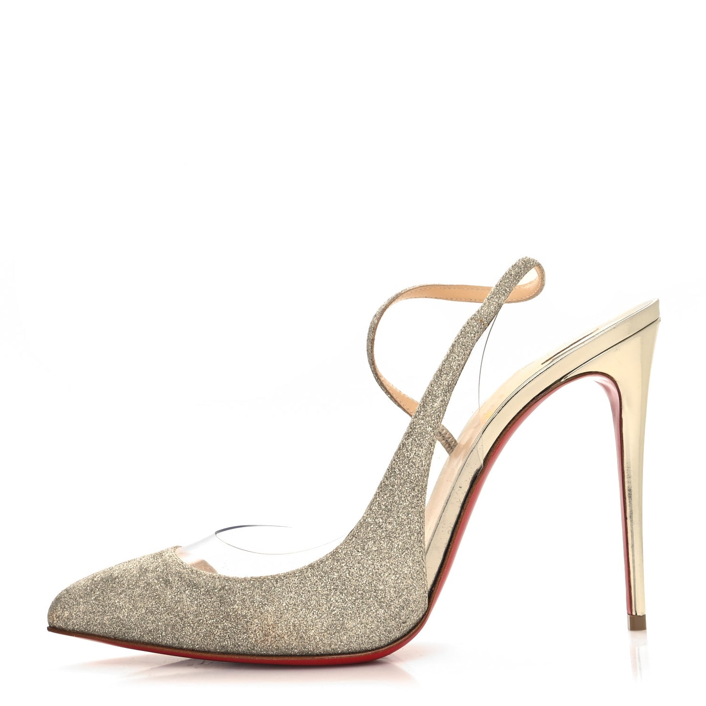 Mini Glitter PVC Specchio Optisexy 100 Pumps 39.5
