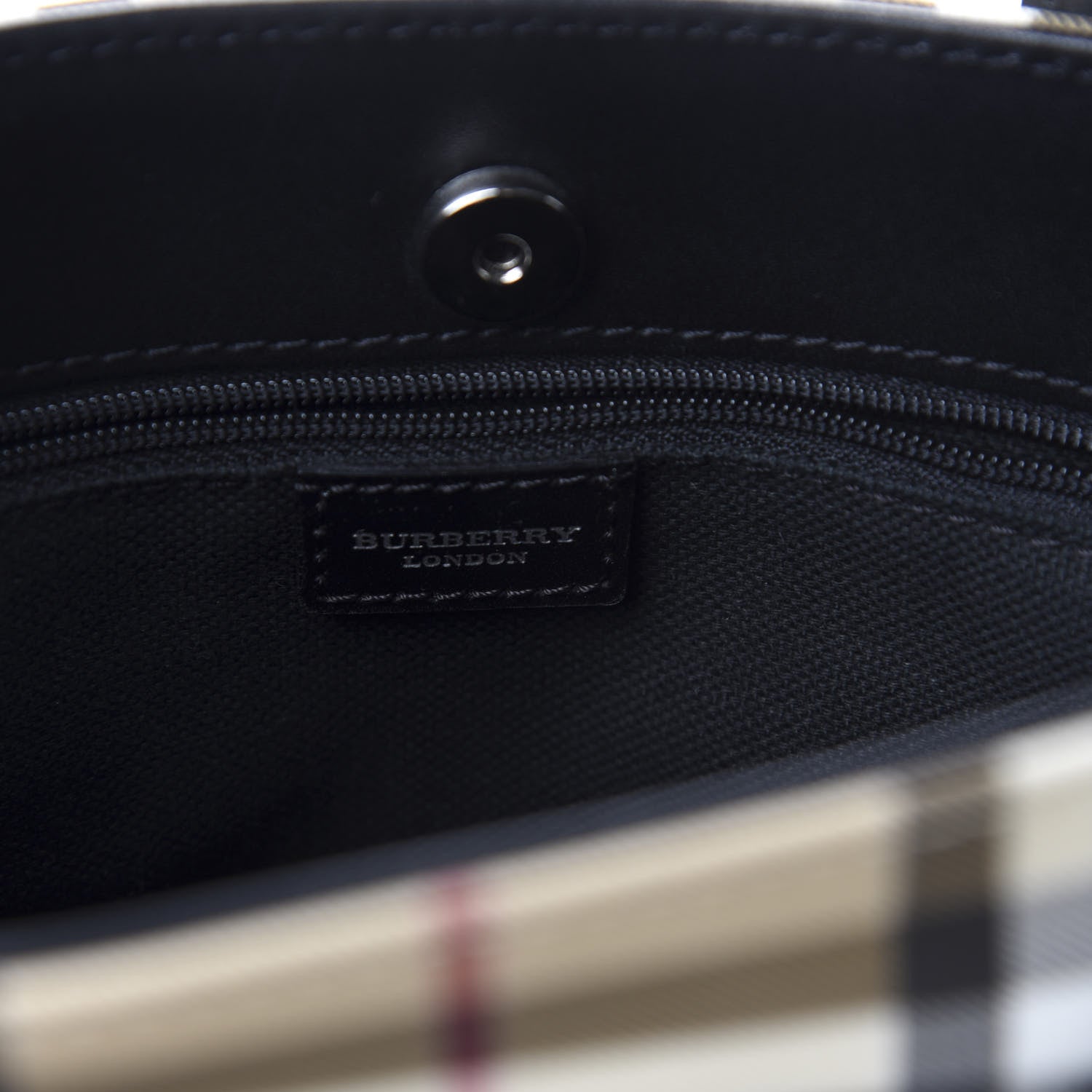 Burberry House Check Small Tote Black 8 of 11