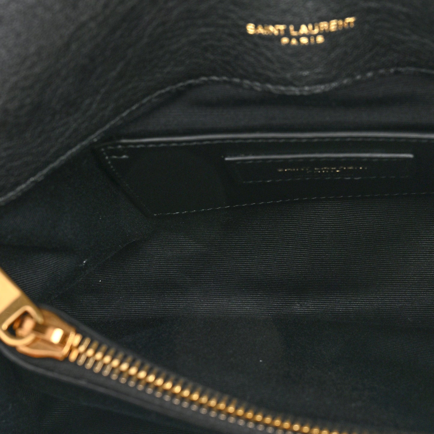 Sheepskin Matelasse Chevron Monogram Medium College Bag Black