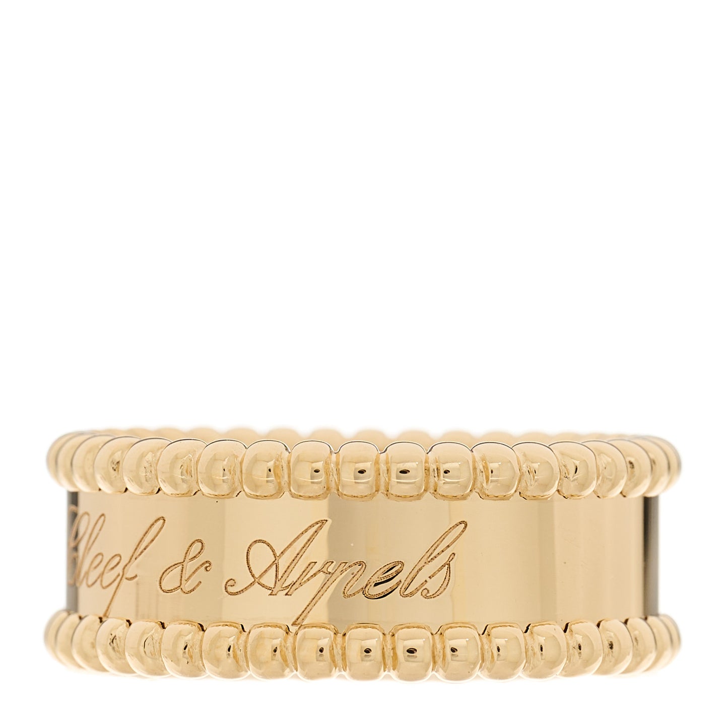 18K Yellow Gold Perlee Signature Ring 55 7.25