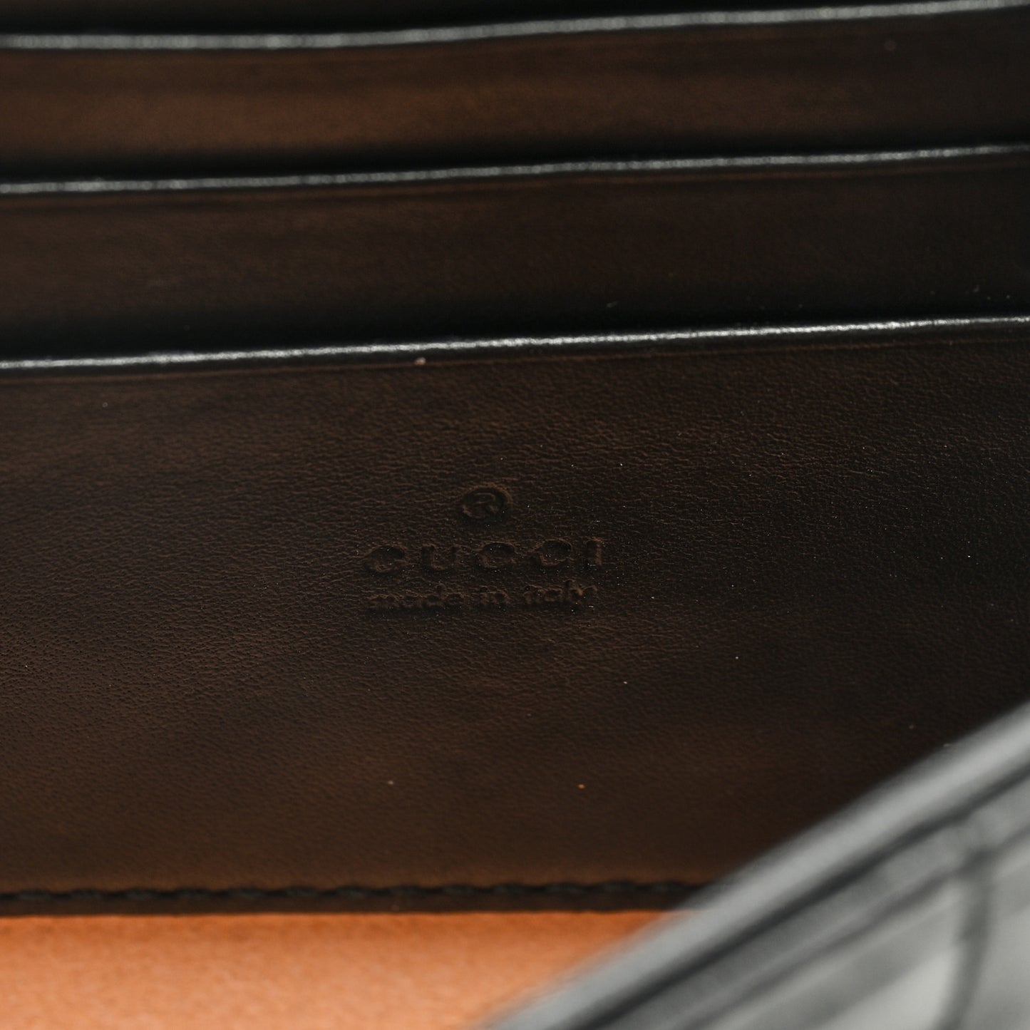 Calfskin Matelasse Mini Pearly GG Marmont Chain Wallet Black