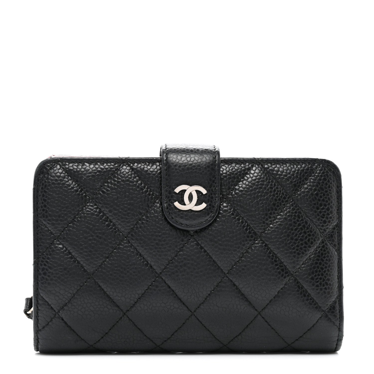 Chanel Caviar Quilted CC French Wallet Black 1 of 10