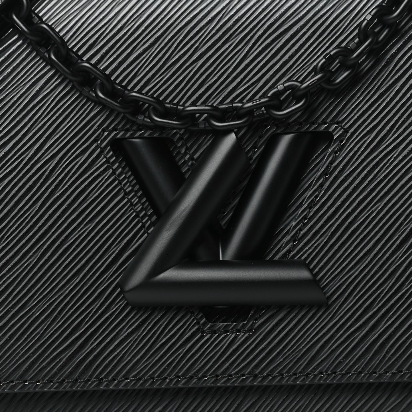 Epi Twist Shoulder Bag MM Matte Black