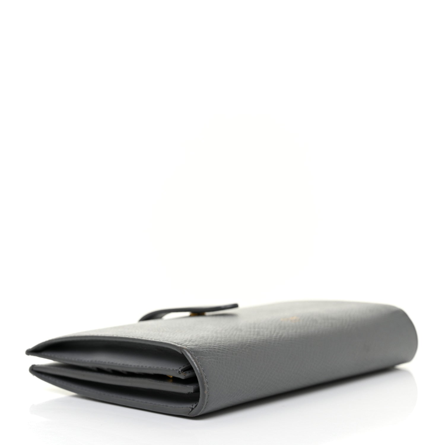 Celine Grained Calfskin Large Multifunction Strap Wallet Grey 4 of 14